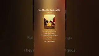 Two Men, One Brain, All Glory