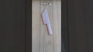 KNIFE ORIGAMI| TUTORIAL| FOLDING| HOW TO MAKE A PAPER KNIFE CRAFT| STEP BY STEP MAKING| ARTWORK