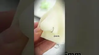 Full size, shiny gems nose hoop ring
