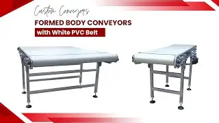 Formed Body Conveyors with White PU Belting - Royal Conveyor Solutions