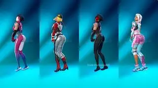 Fortnite Just A Girl Emote With Bachii Guilded Skully Brite Raider Skin Thicc 🍑😜😍 Who Won ?
