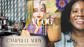 Self Care Vlog: finishing my natural hair routine/Black Coffee ATL shop/SCAD /mental health day 