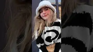 Sweet Long Sleeve Crew Collar Paneled Oversized Crop Sweaters