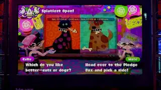 Splatoon - NA Splatfest (July 4th) -  Cats VS. Dogs