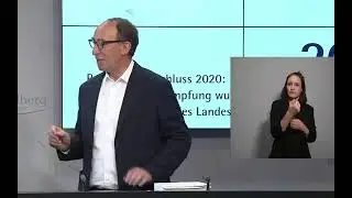 Pressefoyer: Rechnungsabschluss des Landes Vorarlberg 2020