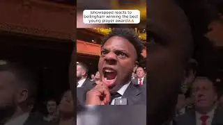 Ishowspeed reacts to bellingham winning the best young player award🔥🔥