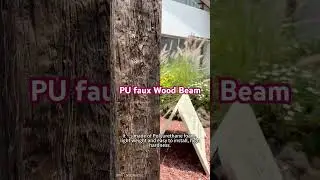 PU faux wood beam!#PU #PUbeam #PUwallpanel #NEWarrival #decor #renovation #interiordesign #outdoor