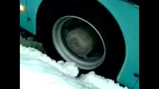 Bus Burnout im Winter