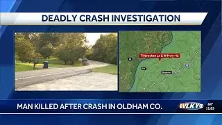 Man dead after crashing into tree in Oldham County