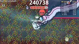 SNAKE.IO 🐍 BOSS YETI CREWMATE VS KING PY-THON 🐍 BEST EPIC FIGHT SNAKE IO GAMEPLAY 🐍 #games