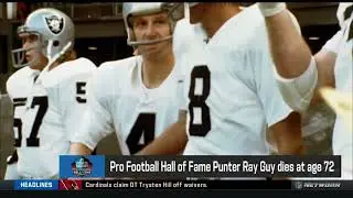 Pro football HOF punter Ray Guy dies at age 72, former Raiders