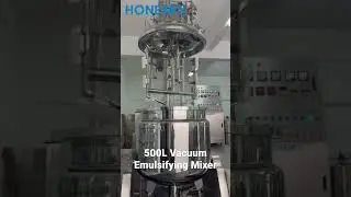 500L hydraulic lifting vacuum emulsifying mixer for making cosmetic face creams body lotion