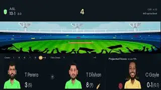 LIVE CRICKET SCORE ASL vs WG