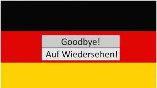 Goodbye in German