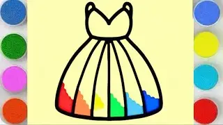 Enchanting Princess Dress in Sand Art