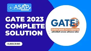 GATE 2023 Complete Solution | Answer Key | ASAP CHEMTIME |