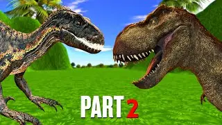 Indoraptor Fights T-Rex | Tiger Attack and Lion King Arrives | Part 2