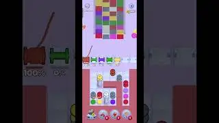 Knit Out level 107 walkthrough #gametapbyeeny #mobilegame #knitoutpuzzlegame