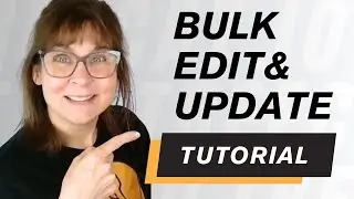 Treecat Tutorial: Bulk Editing & Bulk Update