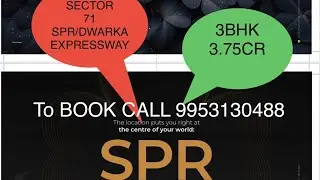 3.75CR-SG-SPR ESTATE-SECTOR 71!!BEST DEAL@PAVITRAM REALTY-LUXURY UNBEATABLE PRICE #gurgaonrealestate