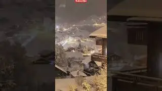 Free TikTok Quotes Video Footage Norway Snowing Winter Night Scene
