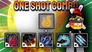 FLAME ONE SHOT COMBO WITH BEST MELEE | Blox Fruits | 30M Bounty