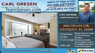2910 SWAN CIR, DUNEDIN, FL 34698-Spacious Luxury home 4 Baths/5 Bedrooms/3 car garage