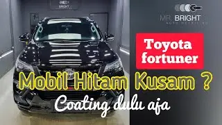 Nano Coating Mobil Fortuner Hitam Kusam