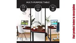 Office Computer Desk &ndash; 55&rdquo; x 23&rdquo; Teak Laminated Wooden Particleboard Table