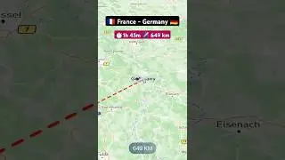 france to Germany flight ✈️ route explore live #flight #route #explore #aviation #excelbytesized