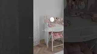 Yeni odam 💗 girl pink room tour bedroom makeover pinterest aesthetic coquette cozy vanity desk decor