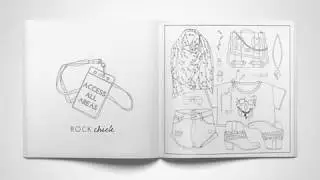 #OOTD Fashion Flat Lay Colouring Book
