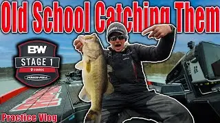 Catching them Old School - MLF Stage 1 Conroe, TX - Practice Vlog