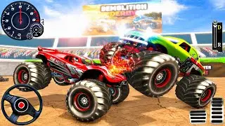 Monster Truck Demolition Derby 3D - Extreme Car Crash Arena  Racing : Android Gameplay 
