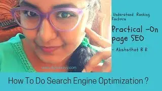 SEO  - On page optimization |  How to do on page optimization
