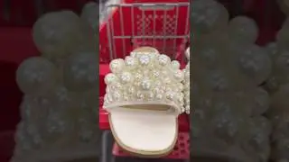 I just found the prettiest pearl slides at Target under $30! 🎯👡🎉