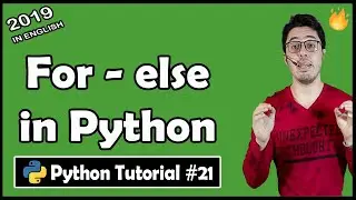 For else in Python | Python Tutorial #21
