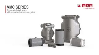 Modular design pinch valve from AKO Armaturen - inlet valves for diverse solids (VMC series)