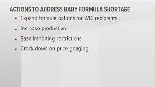Biden promises action to bring relief to baby formula shortage