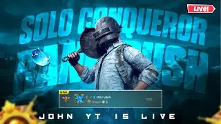TOP 3 RANK PUSH 🔥| SOLO CONQUEROR RANK  #madan #johnyt #bgmilive #gor #godofraven