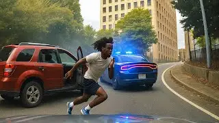 MOST BRUTAL Police Chases Caught on Dashcam You Wouldn't Believe If Not Filmed - Part 4