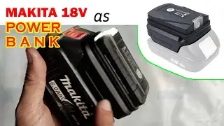 Makita 18V Li-ion Battery Power Bank for Adapter LED Lamp Flashlight USB Mobile Phone Charger #diy