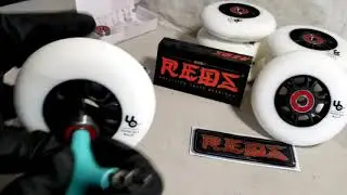undercover wheels 90mm 86a bullet profile Bones Redz bearings