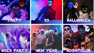 Programmable Bluetooth LED Masks, for Masquerade, Cosplay, Masquerade Party, Halloween