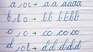 Improve Your Handwriting | Learn Cursive Letters A to Z in 7 min.