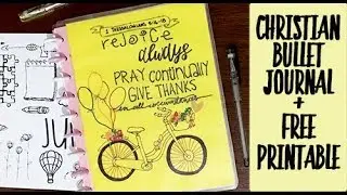 PLAN WITH ME | Christian Bullet Journal June 2018 Setup + Free Printable