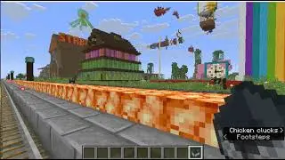 Minecraft into the forever world: minecart train ride 3 fun