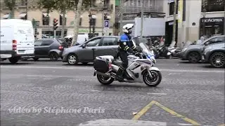 compilation / PARIS police motorcycle escorts