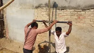 Desi Boring Jugad | हाँथ के द्वारा बोरिंग | Hand Pump Boring | Hand pump Boring full Process