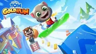 Talking Tom Gold Run - Frosty Tom 🏂❄️ in Snowboard Race World 🏔️ Gameplay #talkingtomgoldrun #games